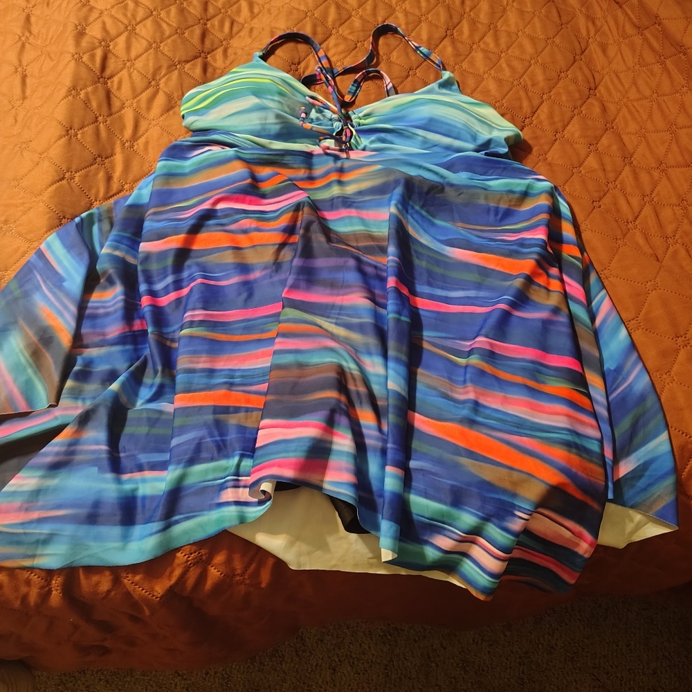 Vibrant Multicolor Striped Dress